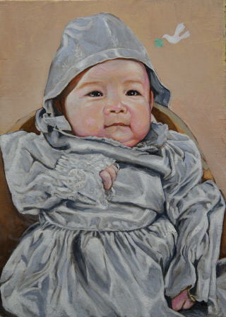 赤ちゃん肖像画